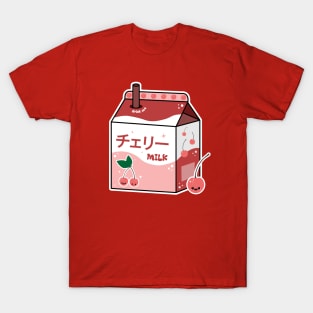 Kawaii Cherry Milk T-Shirt